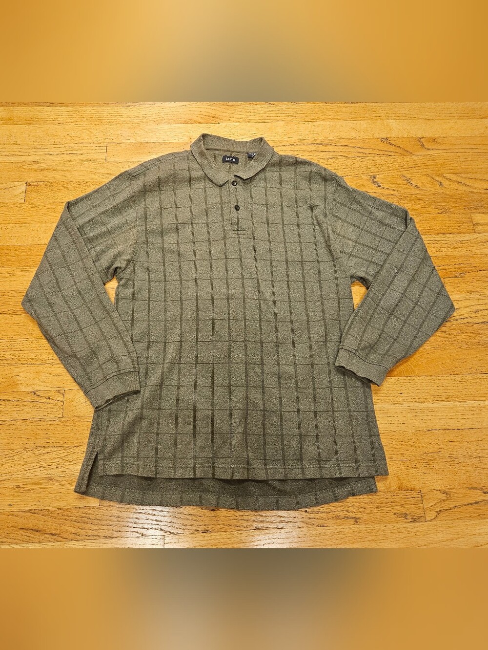 Vintage Izod Men's Long Sleeve Polo Size XL